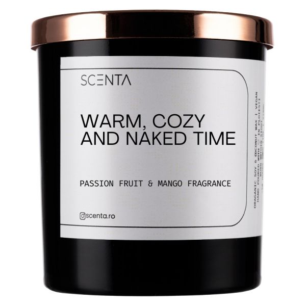 Scenta Warm. Cozy And Naked Time  Lumanari 220 ml