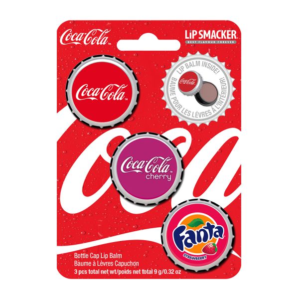 Lip Smacker Coca Cola Bottle Cap Trio Lip Balm  Balsam Buze 4 g