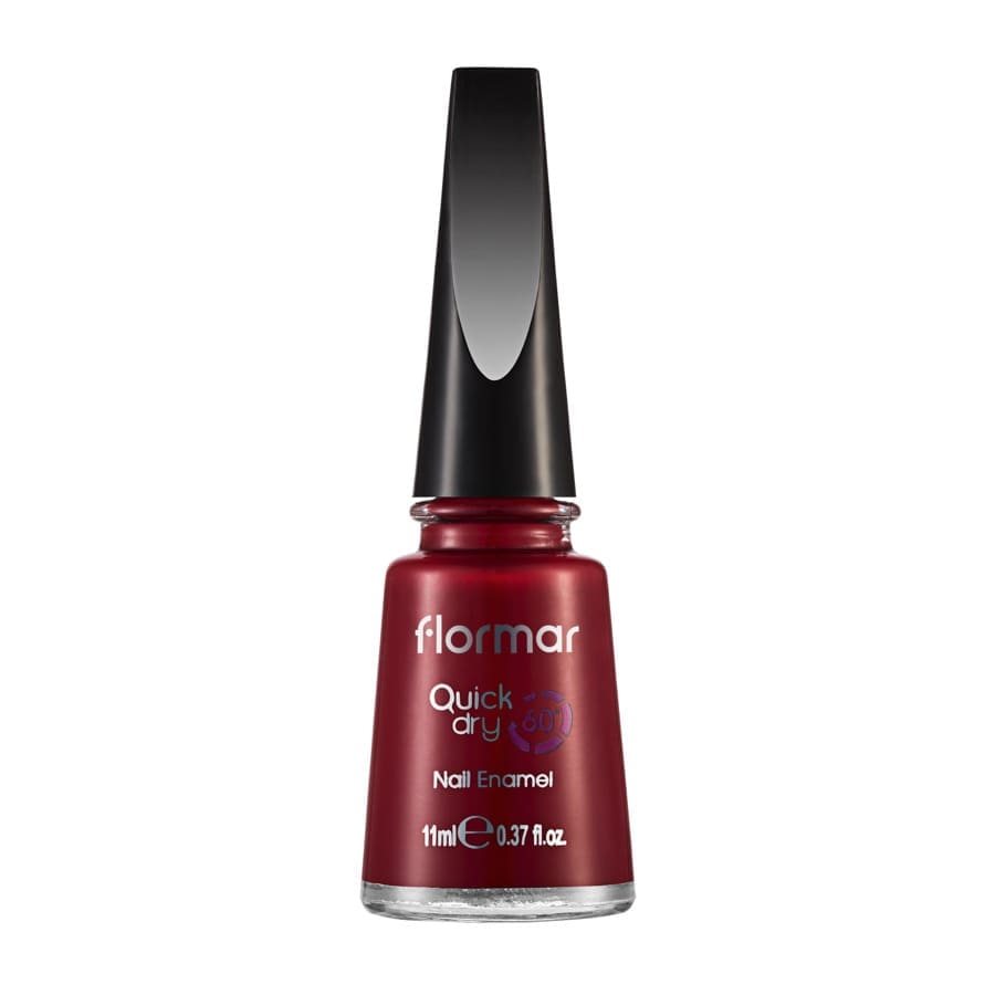 Flormar Quick Dry Nail Enamel Fiery Red Lac Unghii 11 ml