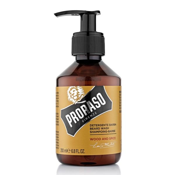 Proraso Wood And Spice Beard Shampoo  Sampon Barba 200 ml