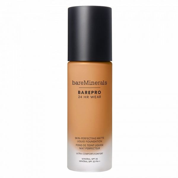 bareMinerals BAREPRO® 24HR Wear Skin-Perfecting Matte Liquid Foundation Mineral SPF 20 Medium Deep Warm Fond Ten 30 ml