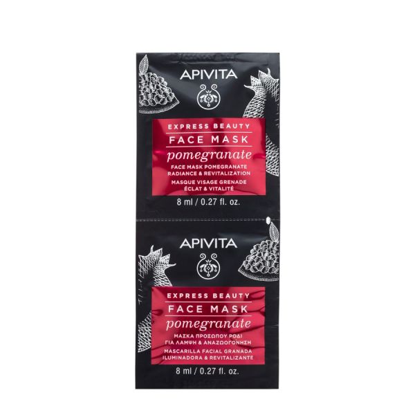 Apivita Face Mask For Radiance And Revitalization With Pomegranate  Masca Fata 16 ml